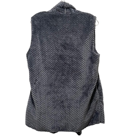 Gaovot Textured Open Sleeveless Vest Grey Women’s Size XL New - Picture 5 of 8